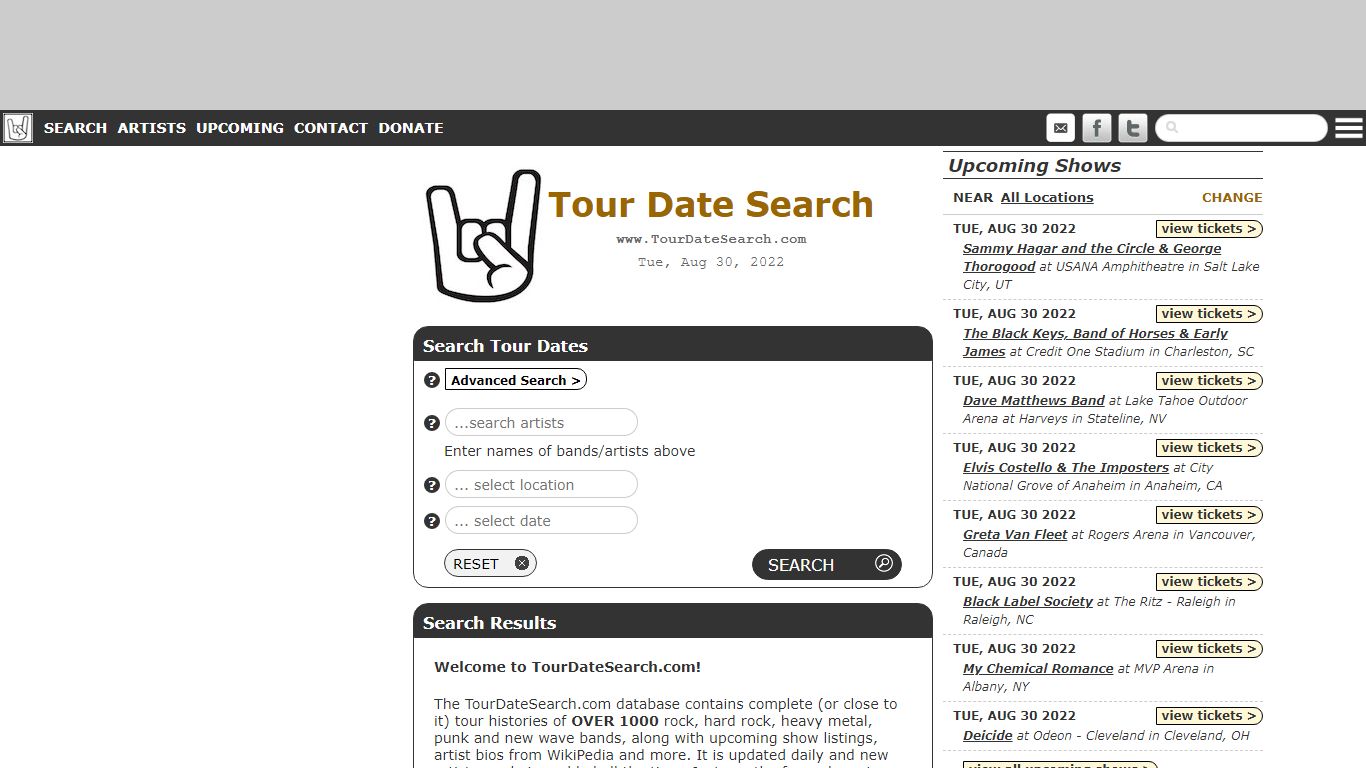 TourDateSearch.com